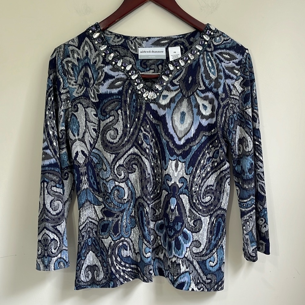 Alfred Dunner Women’s Blouse Size PETITE Small
